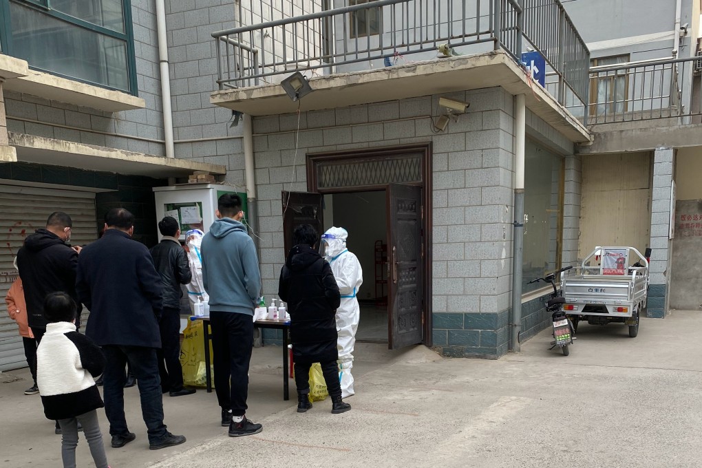 Gaochen residents have faced repeated tests. Photo: Weibo