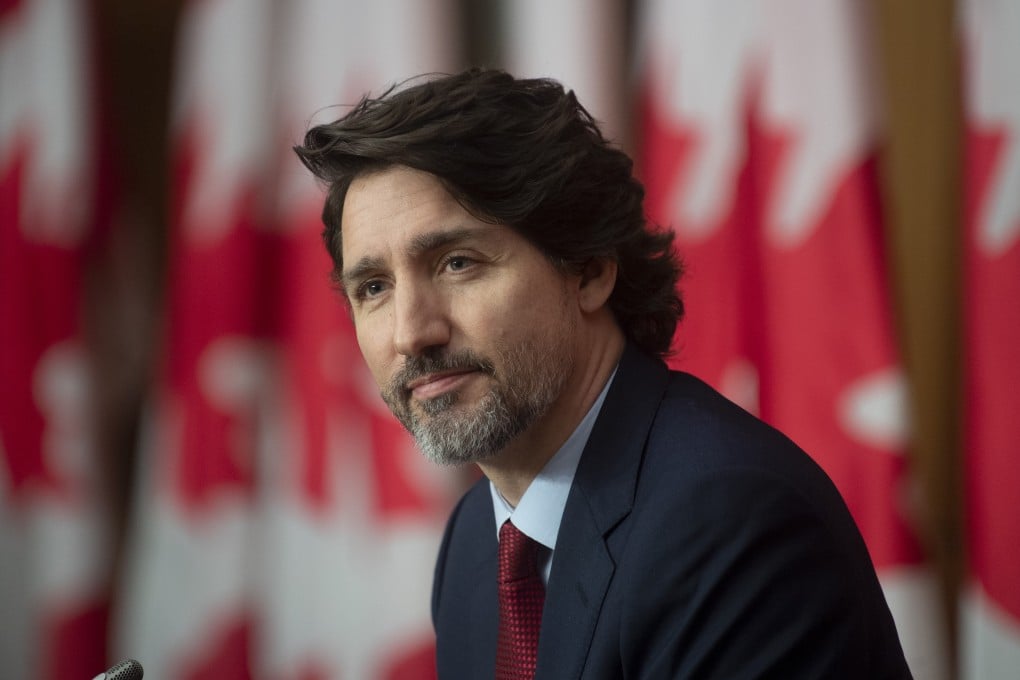 Canadian Prime Minister Justin Trudeau during a news conference in Ottawa on Friday. Photo: DPA