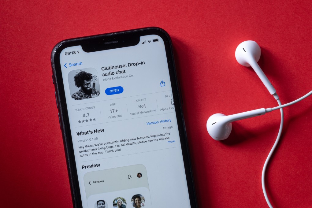 The surging popularity of social audio app Clubhouse has also led to a surge in Chinese copycats, but Duihuaba, one of the more popular ones, has already been removed from app stores. Photo: Shutterstock