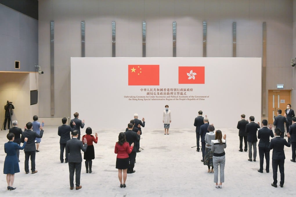 Politicians in Hong Kong could be banned from running for office for five years if disqualified for reasons such as improper oath-taking. Photo: Handout