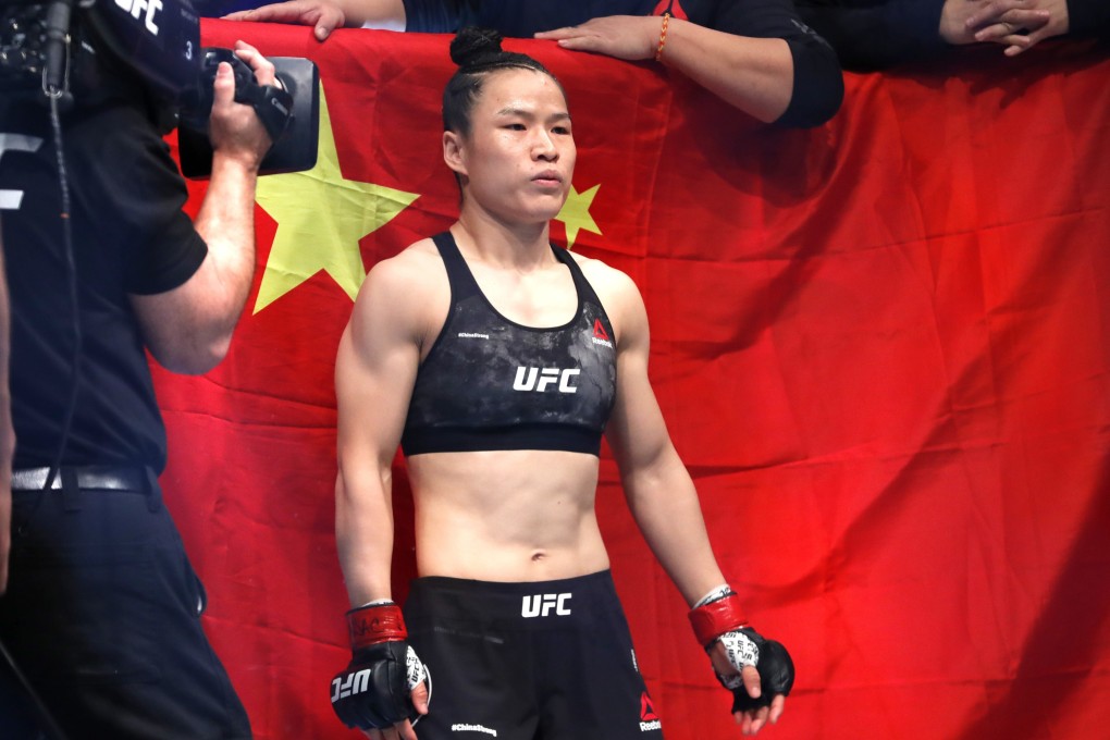 UFC women strawweight champion Weili Zhang ahead of her bout against Joanna Jedrzejczyk at UFC 248 in Las Vegas on March 7, 2020. Photo: AP