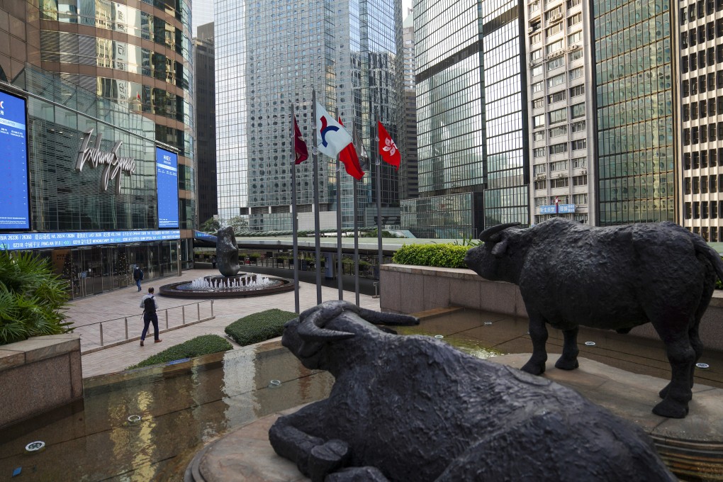 A view of Exchange Square in Central, where the Hong Kong stock exchange is based, on December 1, 2020. Photo: Sam Tsang