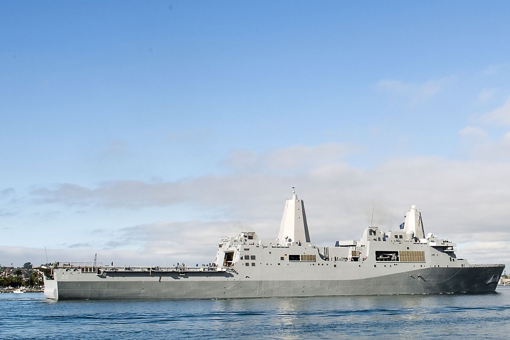 A dozen troops aboard the USS San Diego have tested positive for Covid-19. File photo: US Navy/AP