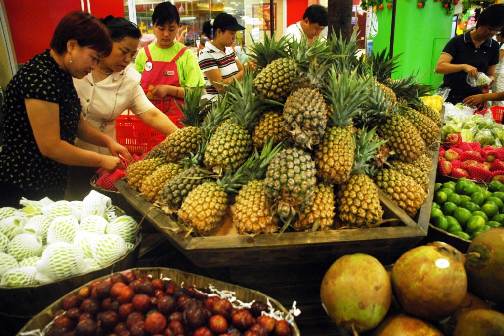Mainland China has banned imports of Taiwanese pineapples. Photo: Xinhua