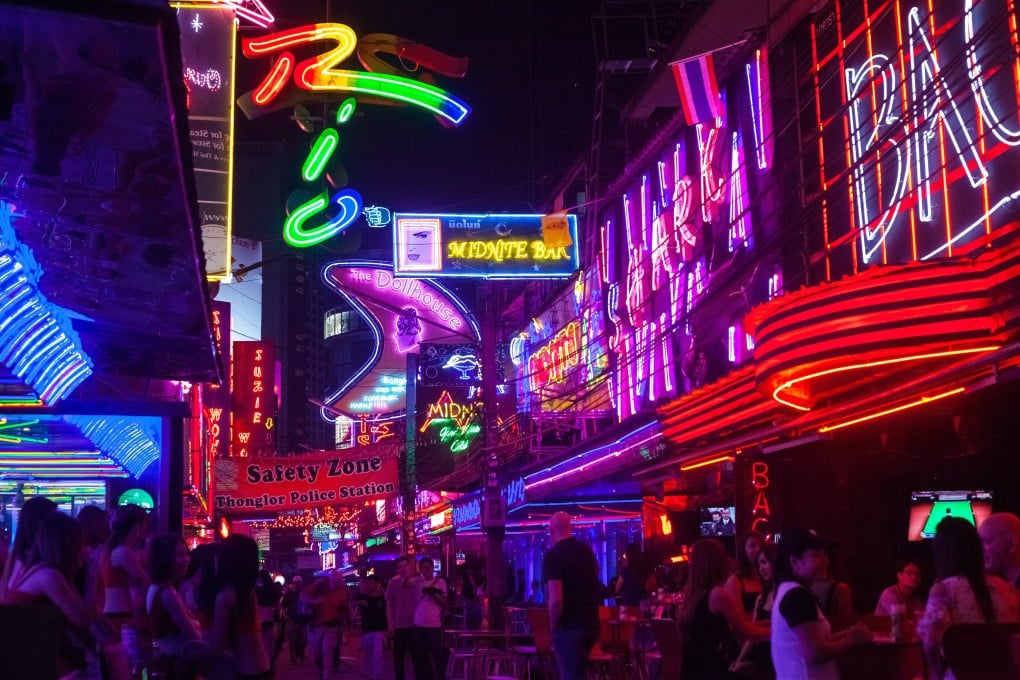 Soi Cowboy street in the Sukhumvit district of Bangkok, where much of the city’s nightlife is concentrated. Photo: Getty Images