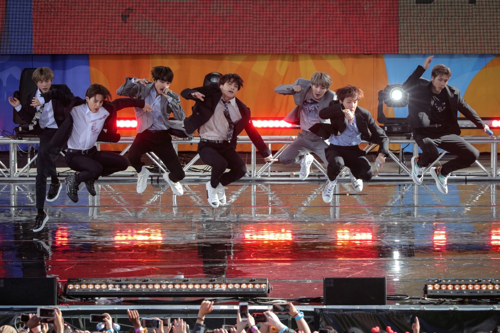 Members of K-pop band BTS perform in Central Park, New York City. File photo: Reuters