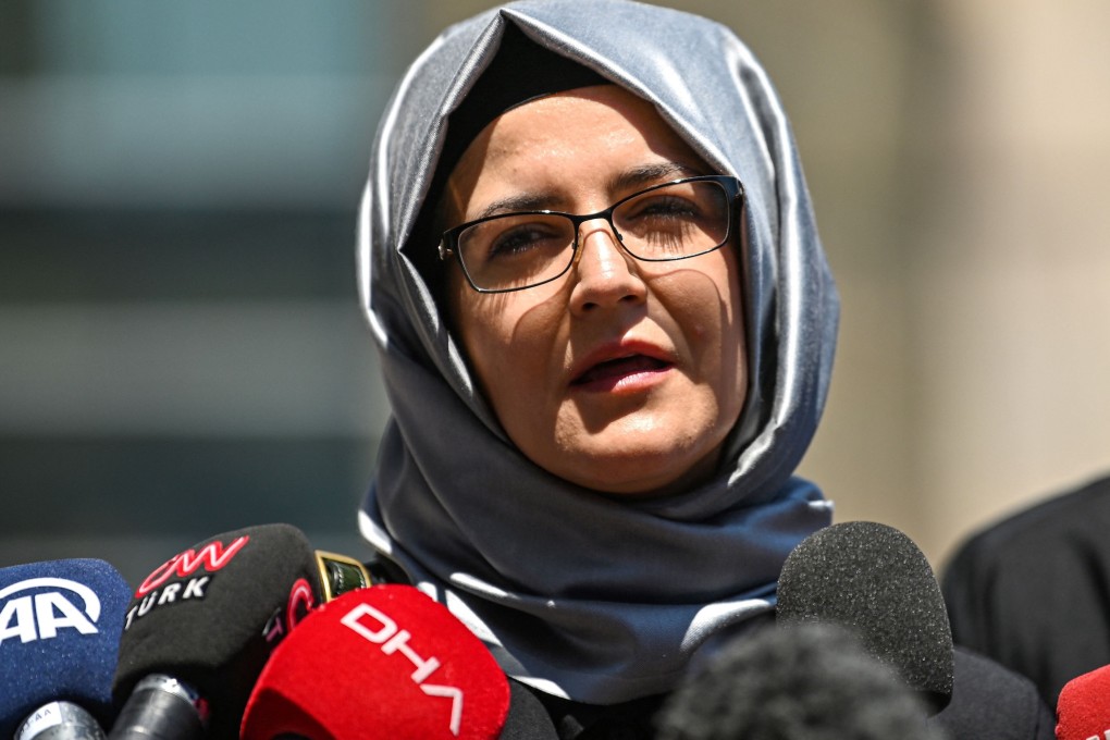 Hatice Cengiz, the fiancee of slain journalist Jamal Khashoggi. Photo: AFP