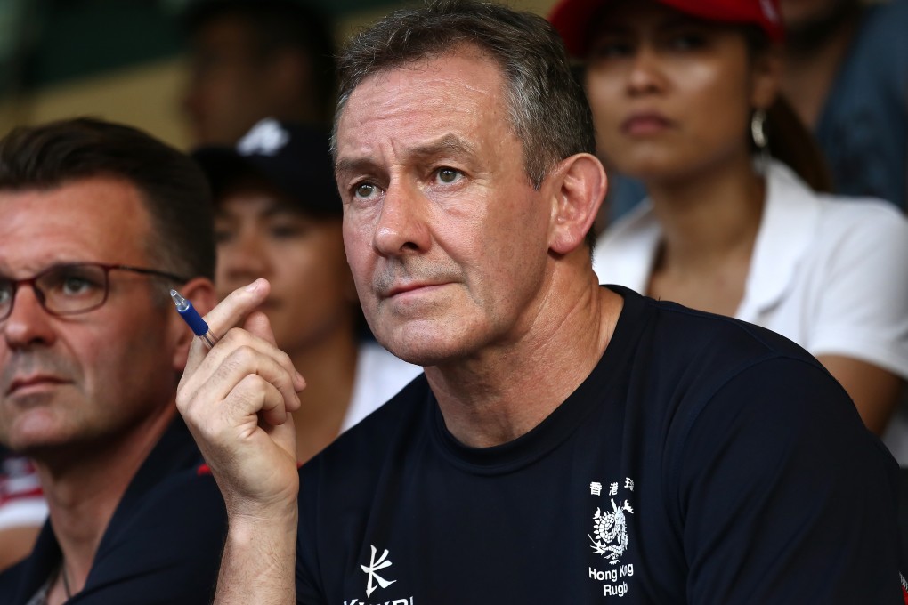 Hong Kong coach Leigh Jones watches his team against Japan in the Asian Rugby Championship in Happy Valley in 2016. Photo: Jonathan Wong