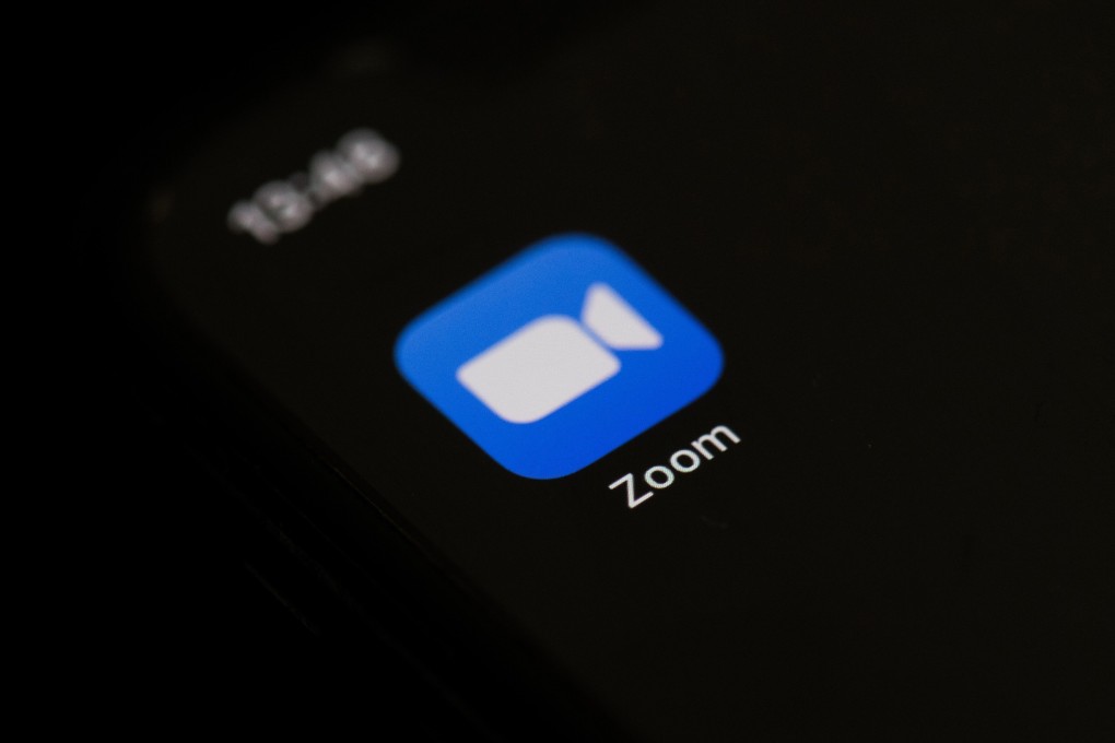 The logo of the social network application Zoom on the screen of a phone. Photo: AFP