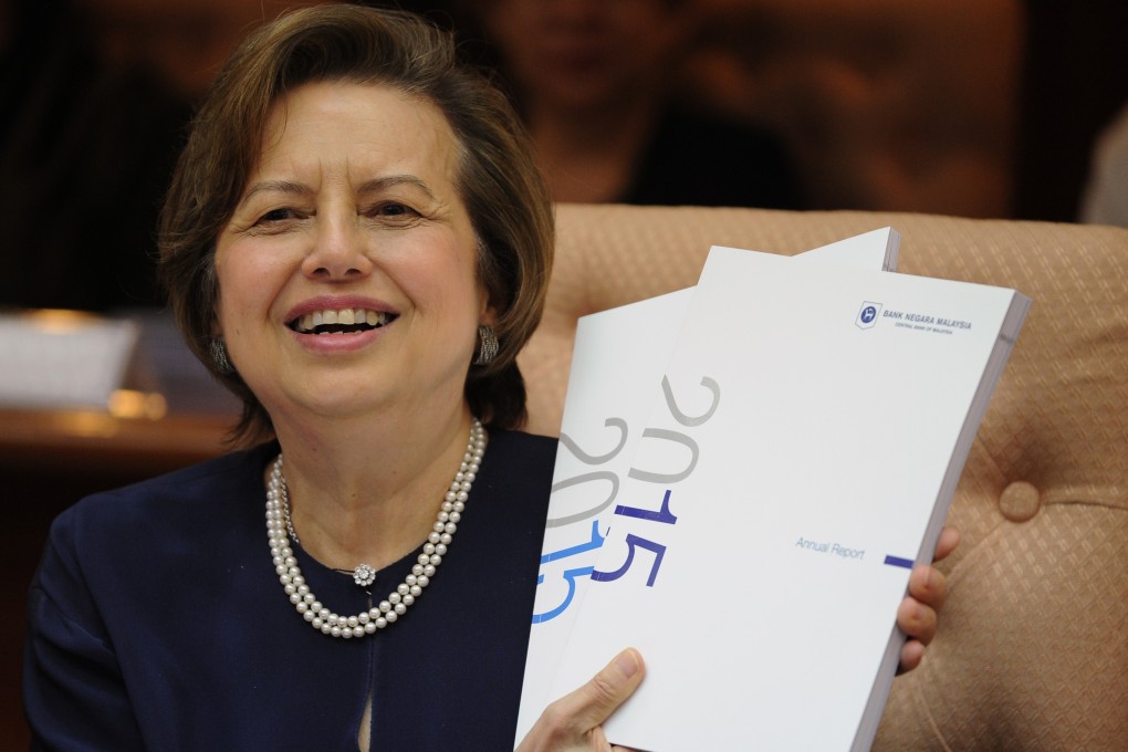 Malaysia’s former central bank governor Zeti Akhtar Aziz. Photo: AFP