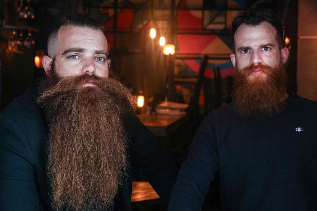 Gilad Levi and Bar Pinto have founded the ‘Beard for All’ campaign challenging Israeli military rules forcing all male troops to be clean shaven. Photo: AFP