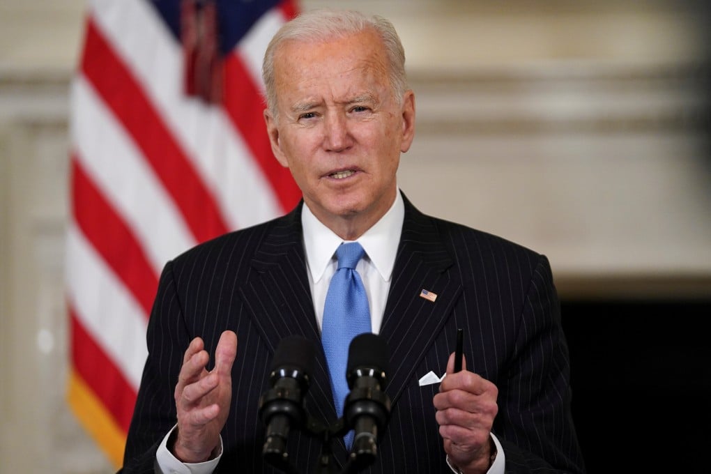 US President Joe Biden speaks about the administration’s Covid-19 response at the White House on Tuesday. Photo: Reuters