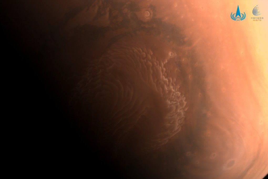 China says observations from its Tianwen-1 orbiter will help to understand how sandstorms form on the surface of Mars. Photo: Reuters/CNSA