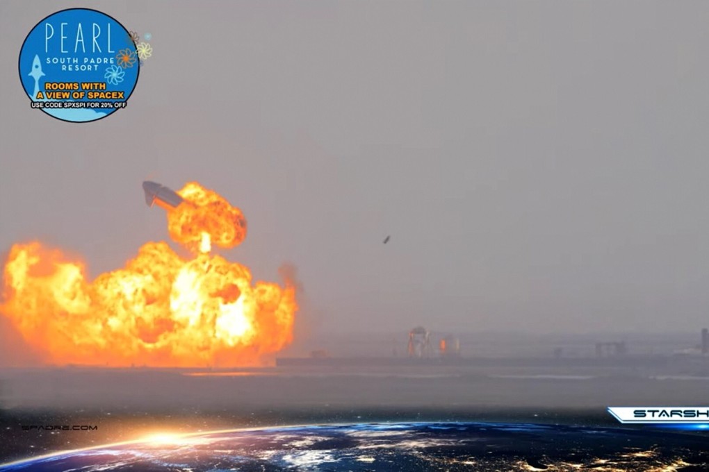 SpaceX Starship SN10 explodes after lift-off at South Padre Island, Texas, US, on March 3. Photo: Reuters