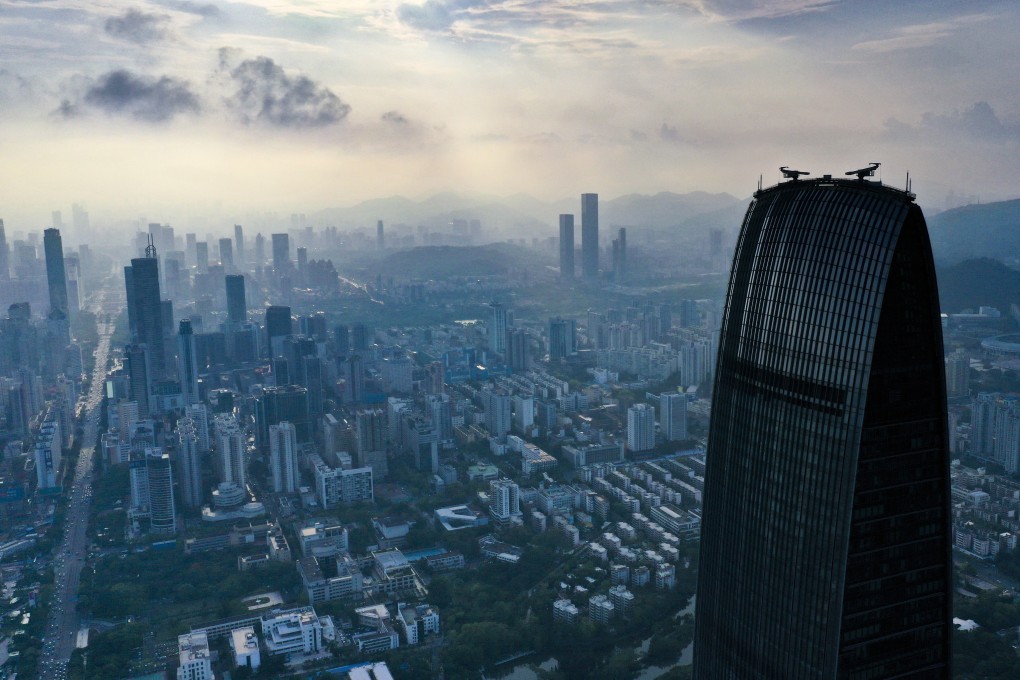 Shenzhen’s skyline in the Greater Bay Area. The Silicon Valley of China has taken measures to cool home prices over the past few months. Photo: Martin Chan