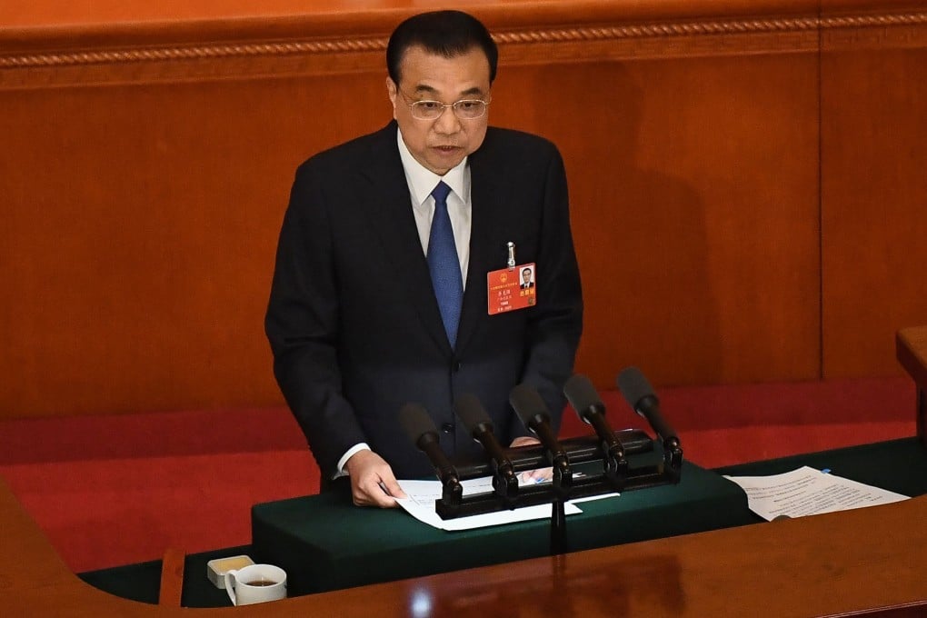 China’s Premier Li Keqiang will deliver the annual government work report to nearly 3,000 delegates of the National People’s Congress on Friday in Beijing. Photo: AFP