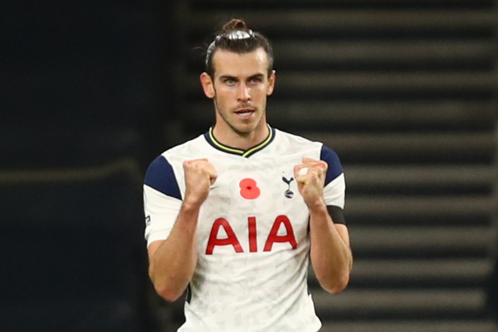 Tottenham Hotspur's Gareth Bale celebrates after Spurs beat Brighton &Hove Albion in the English Premier League. Photo: Reuters