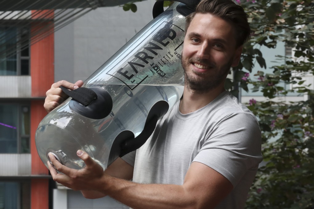 Alan Scanlan, one of the co-founders of Hong Kong’s Earned Athletic, said they made their aqua bag in response to the pandemic’s workout restrictions. Photo: Handout