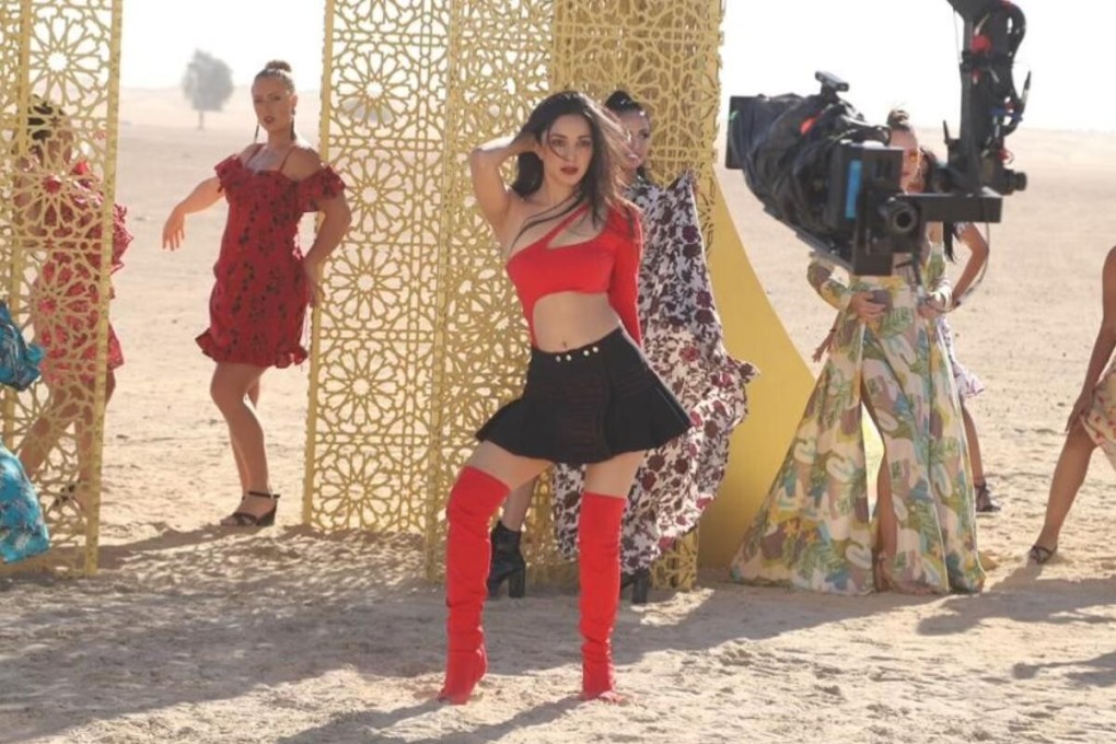 Bollywood star Kiara Advani pictured on set in Dubai for her 2020 film ‘Laxmmi’. Photo: Handout