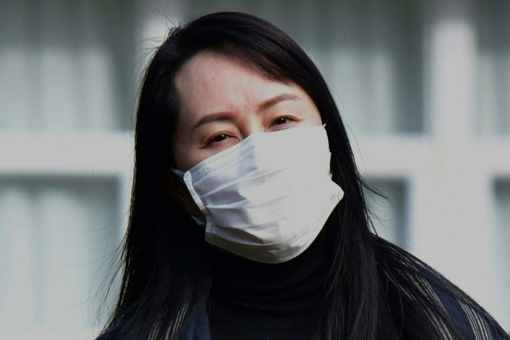Huawei Technologies executive Meng Wanzhou leaves her Vancouver home to attend an extradition hearing in Vancouver on Monday. Photo: Agence France-Presse