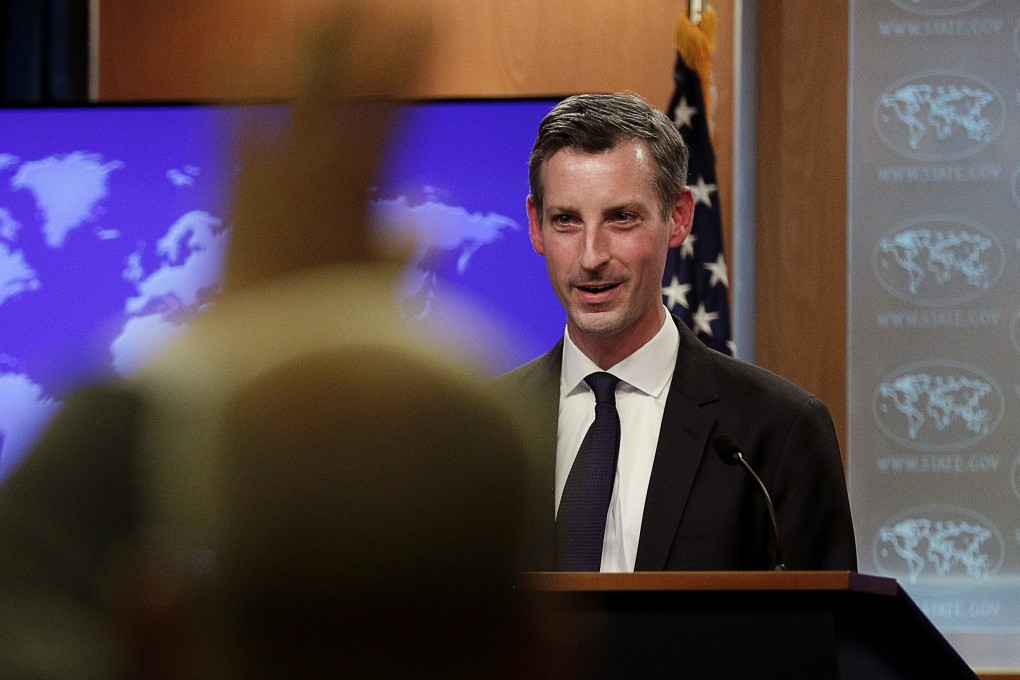 State Department spokesman Ned Price said Washington was conferring with allies to “speak with one voice” in condemning China’s abuses. Photo: AP