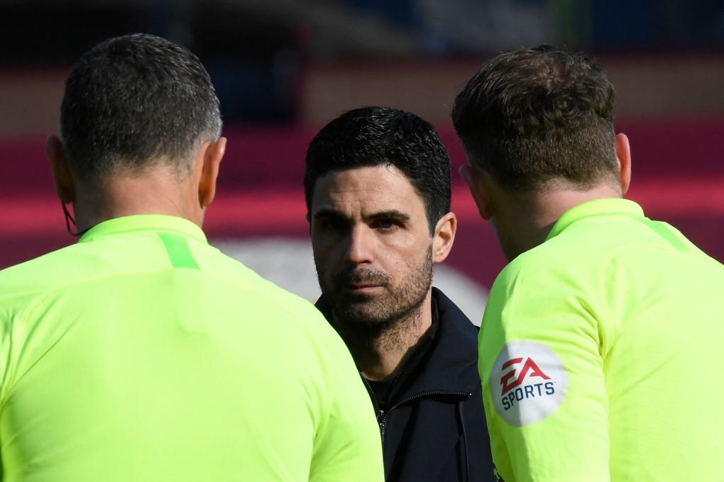 Mikel Arteta feels his team were denied a clear penalty in the draw with Burnley. Photo: AFP