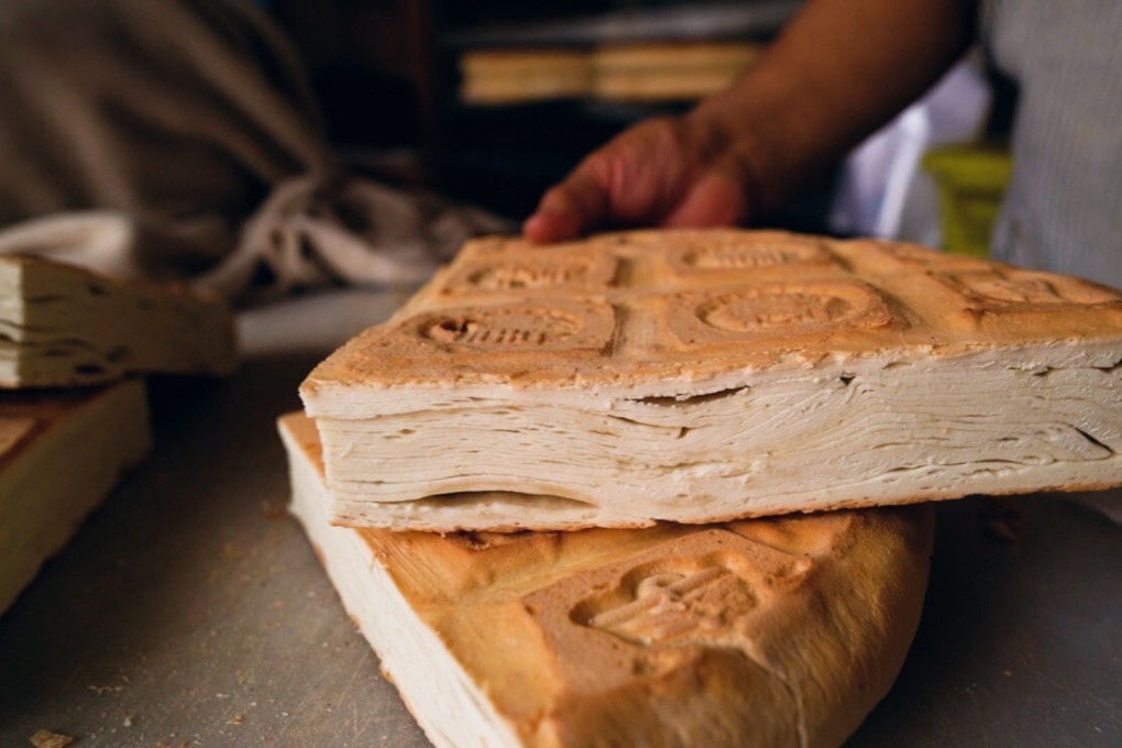 A guobing consists of many layers of dough. Photo: Frentee Ji