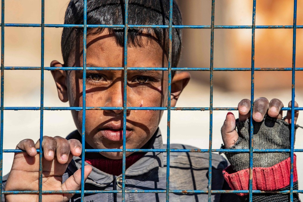 A boy at the Kurdish-run al-Hol camp in northeastern Syria, which holds suspected relatives of Islamic State fighters. Photo: AFP