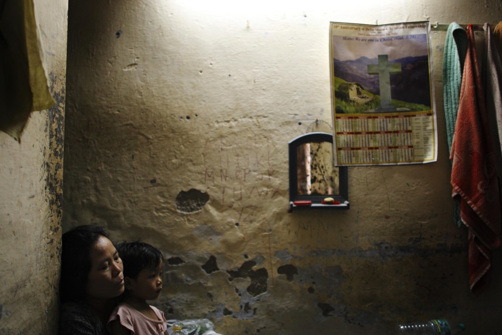 An ethnic Chin refugee mother and child from Myanmar in India. Photo: AFP