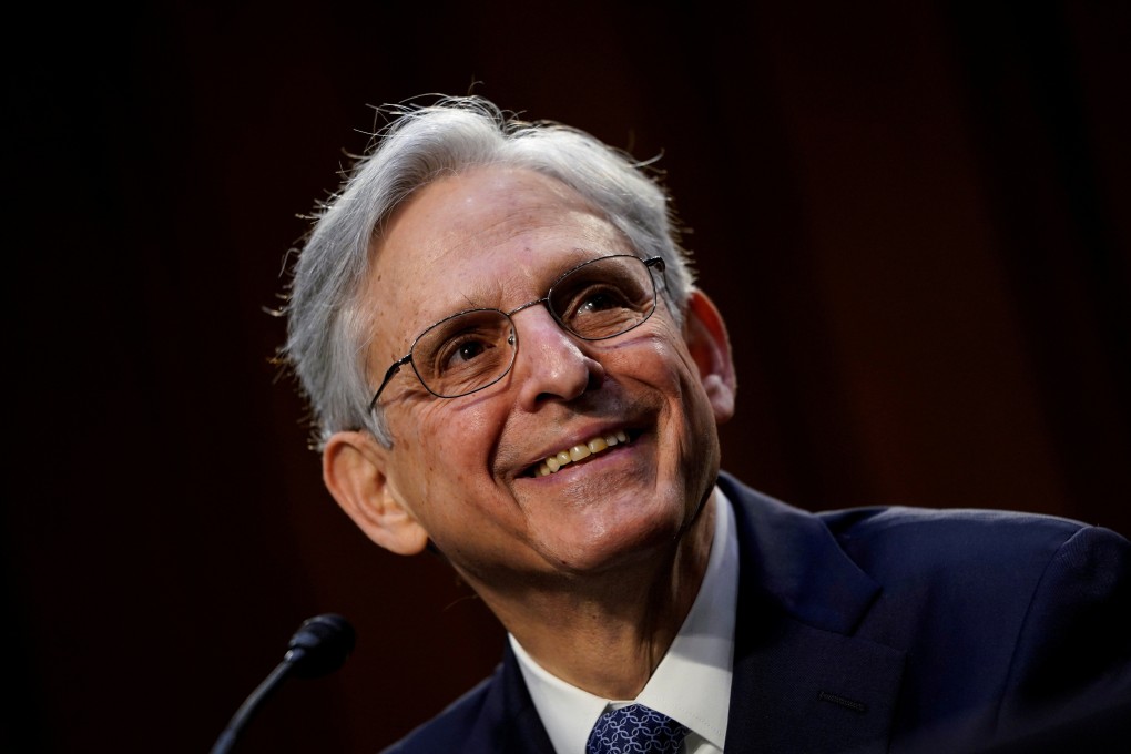 Merrick Garland testifies during his confirmation hearing before the Senate Judiciary Committee in Washington in February. Photo: Reuters