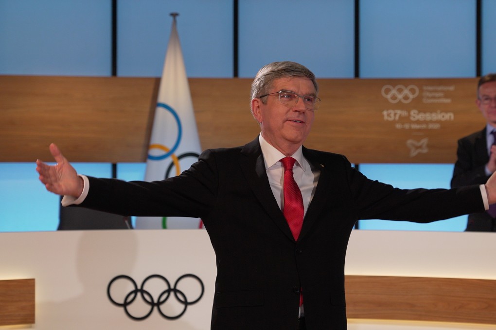 President of the International Olympic Committee, Thomas Bach, reacts after his re-election in Lausanne, Switzerland. Photo: Xinhua