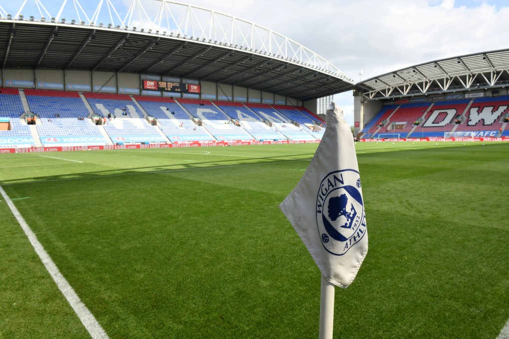 A view inside the DW Stadium before the English Championship match between Leeds United and Wigan Athletic in 2019. Photo: Reuters