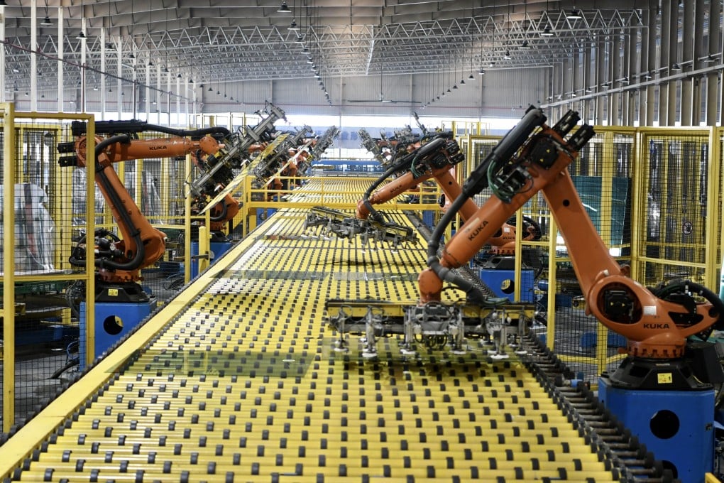 A production line at a factory in China’s Fujian Province. Photo: Xinhua