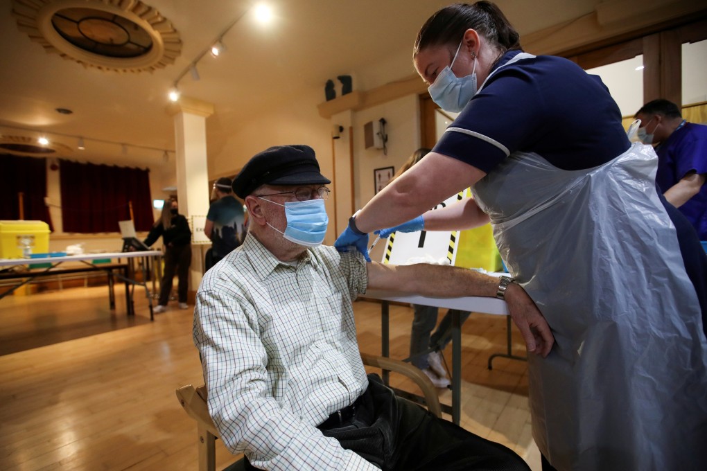 A man receives a Covid-19 vaccine in Chesterfield, Britain. File photo: Reuters