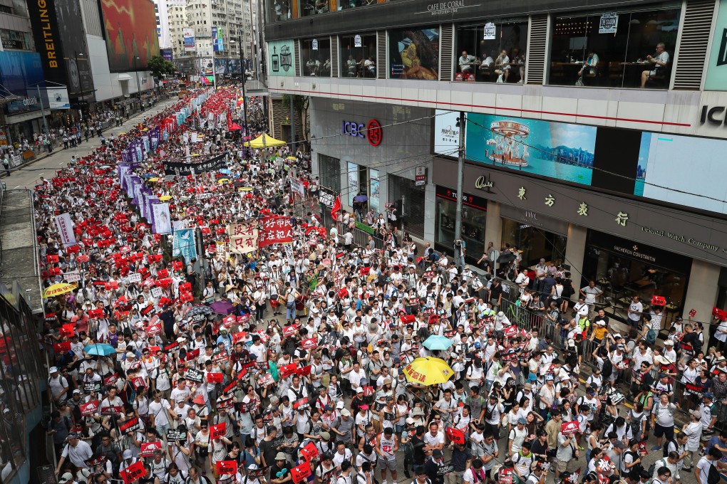Groups have been quitting the Civil Human Rights Front, which has organised major anti-government marches. Photo: Robert Ng