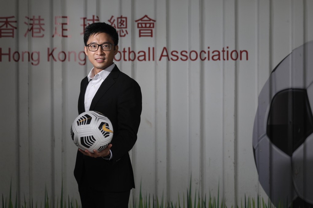 Eric Fok says his passion for football comes from his 12 years studying in England. Photo: Xiaomei Chen