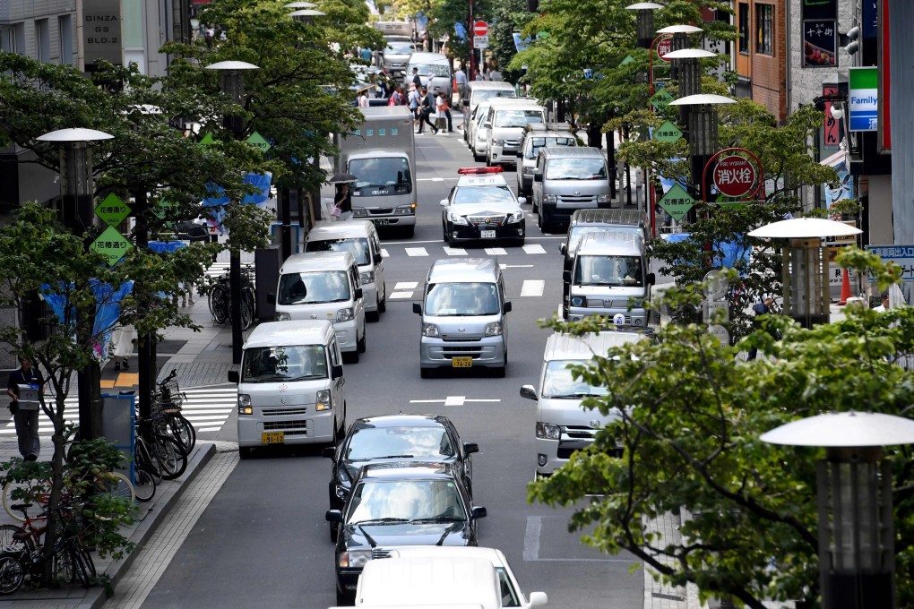 Traffic pictured on a street in Tokyo in 2017. More than US$366,000 in unpaid traffic fines are owed by the various diplomatic missions in the Japanese capital. Photo: AFP