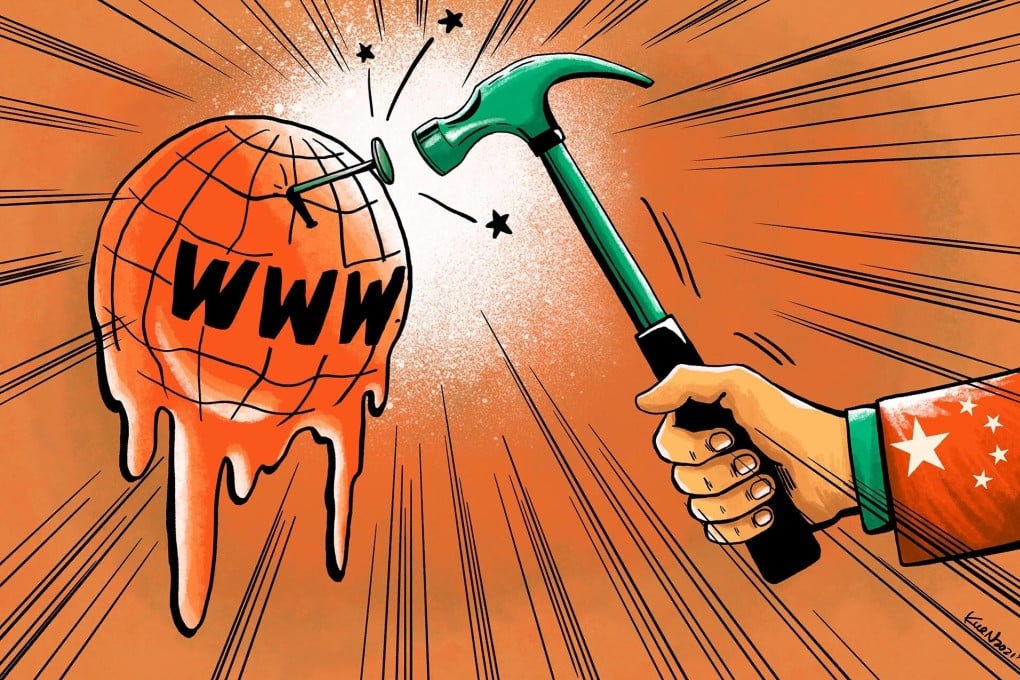 China’s new draft regulation on online services sets a clear governance structure as Beijing moves to rein in Big Tech. Illustration: Lau Ka-kuen