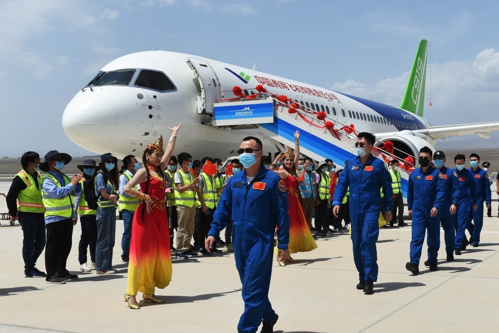 Analysts say the Commercial Aircraft Corporation of China would need to deliver at least 100 C919s a year to be on equal footing with Boeing and Airbus. Photo: Getty Images