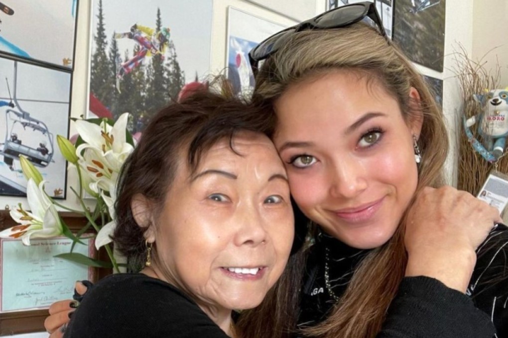 Chinese skier Eileen Gu Ailing with her grandmother, Guo Zhenseng, at their home in San Francisco, California in 2021. Photo: Instagram/Eileen Gu
