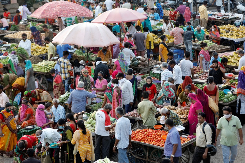 India has been hit particularly hard by the coronavirus, and its number of people living in poverty is estimated to have risen by at 75 million last year, according to new findings. Photo: Reuters