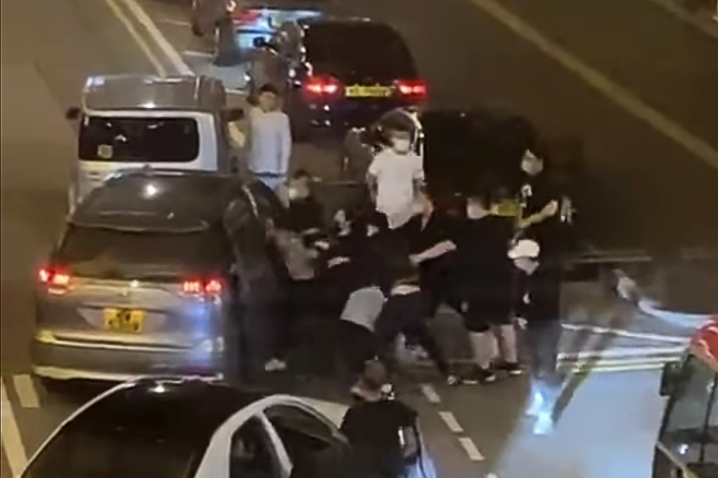 Hong Kong police hunt gang after man snatched off street, assaulted ...