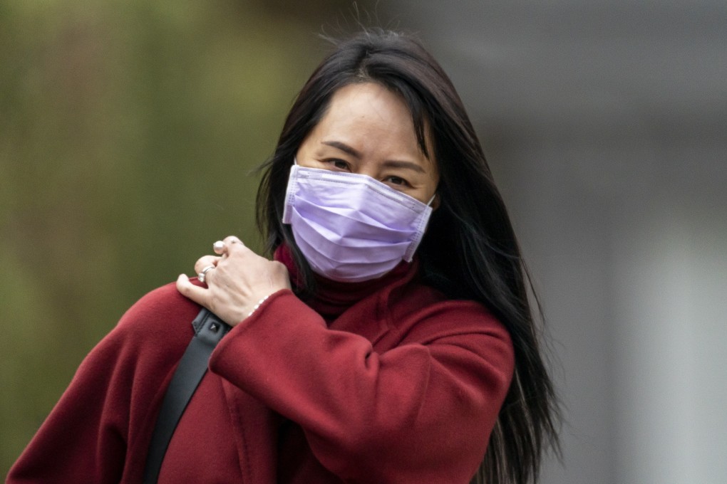 Meng Wanzhou, chief financial officer of Huawei Technologies, leaves her home in Vancouver on Thursday. Photo: AP