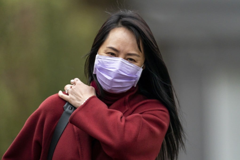Meng Wanzhou, chief financial officer of Huawei Technologies, leaves her home in Vancouver on Thursday. Photo: AP