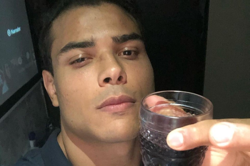 Paulo Costa poses with a glass of wine on social media. Photo: Instagram/@borrachinhamma