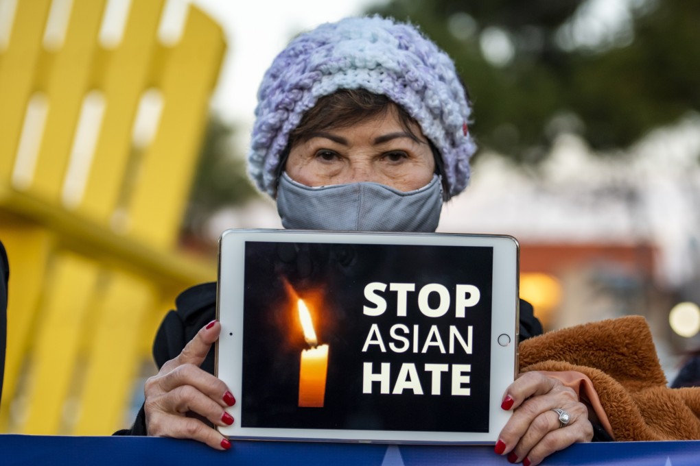 A woman at a vigil in California sponsored by the Asian-American community. Photo: ZUMA/dpa