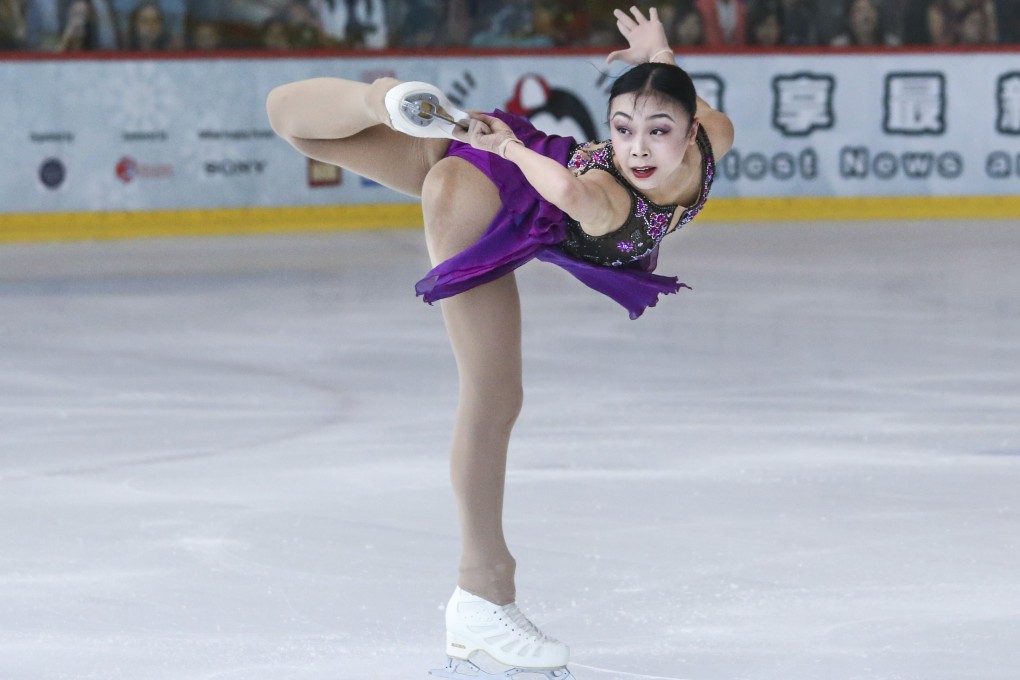 Christy Leung competes at the Asian Open Figure Skating Trophy at Mega Box in Kowloon Bay. Photo: SCMP