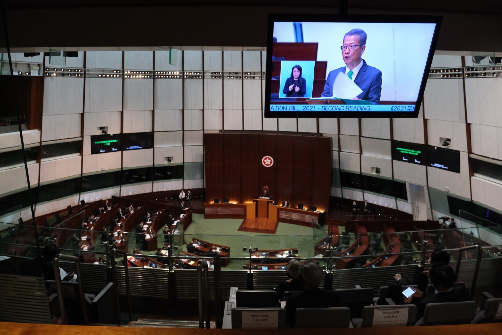 Hong Kong Financial Secretary Paul Chan Mo-po, delivering his budget address at the Legislative Council in February. Keeping the house in order is vital, but it is important that lawmakers can continue exercising checks and balances effectively under the Basic Law. Photo: Edmond So