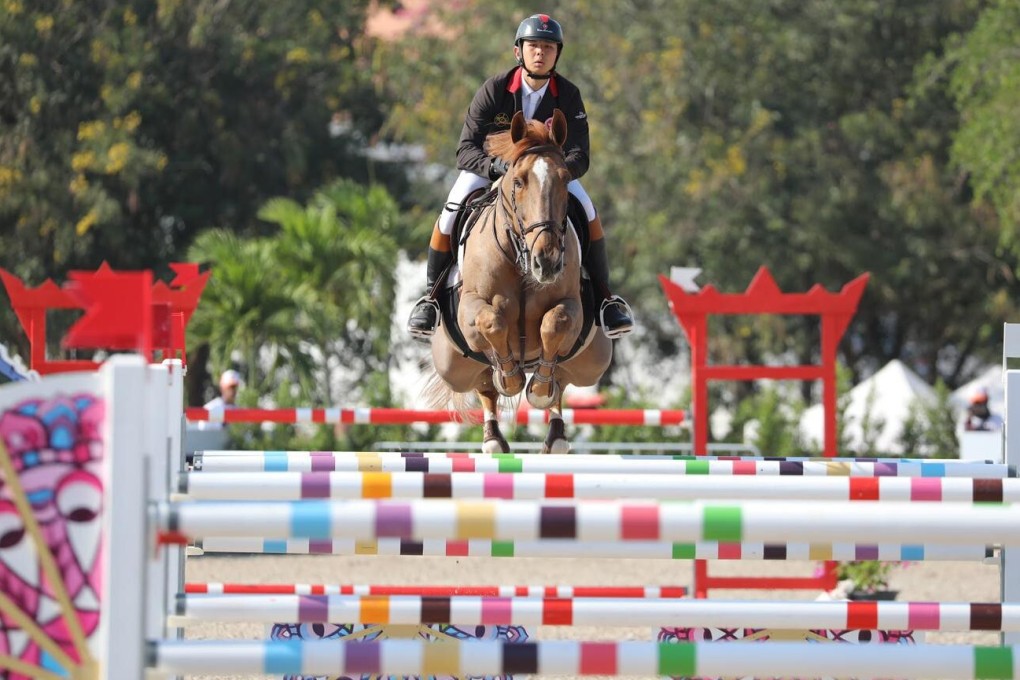 Kenneth Cheng and Tyson AZ at the 2019 FEI Asian Championships. Photo: HKJC