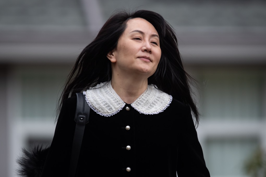 Meng Wanzhou, chief financial officer of Huawei Technologies, leaves her home to attend her extradition hearing in Vancouver on Thursday. Photo: Bloomberg